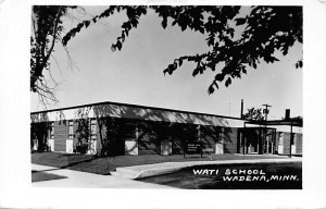 Wati School Real Photo - Wadena, Minnesota MN  