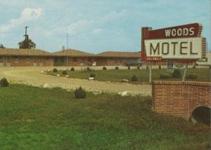 Woods Motel Indianapolis Indiana Dexter Press autos Advertising D643 