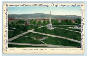 c1900 Penn Park York Pennsylvania PA Unposted PMC Antique Postcard 