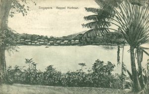 PC CPA SINGAPORE, KEPPEL HARBOUR, Vintage Postcard (b3041)