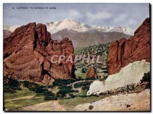 Old Postcard Grand Gateway Format to Garden of Gods 20 * 14 cm