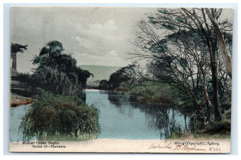 Postcard Mullet Creek Dapto, Australia 1907 A40