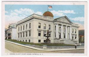Court House Catskill New York 1920c postcard