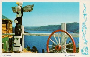 The Malahat Vancouver Island BC Totem Unused Gibbons Postcard G7