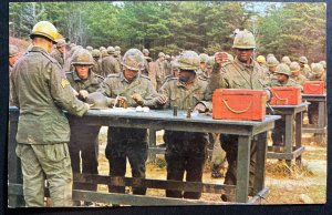 Mint Usa RPPC Real Picture Postcard Fort McClellan Al Infantry Training