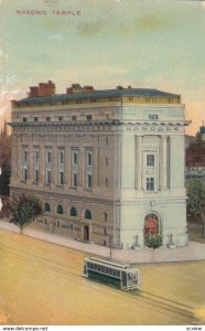 WASHINGTON D.C., 1900-10s; Masonic Temple , Trolley