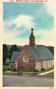 Junaluska NC-North Carolina, Memorial Chapel Lake Church Vintage Postcard c1930