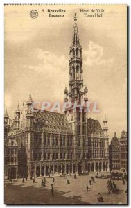 Old Postcard Brussels City Hotel