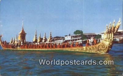 Royal Barge Anantanakraj Bangkok Thailand Unused 