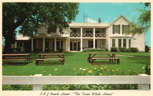 Vintage Postcard 1920's View of The L B J Ranch House Stonewall Texas TX