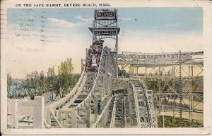 Revere Beach MA AMUSEMENT PARK, Jack Rabbit Roller Coaster 1922 Massachusetts