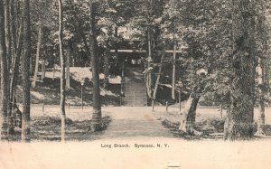 Syracuse NY-New York, 1913 Long Branch Park Onondaga Lake Vintage Postcard