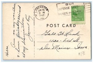 1942 Greetings From Amity Hall Pennsylvania PA Multiview Vintage Postcard