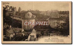 Old Postcard Fougeres Overview of Raoul Tours Surienne melusine and Goblin