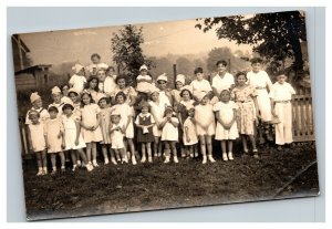 Vintage Early 1900's RPPC Cute Children in Elementary School Photo UNPOSTED