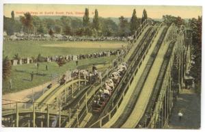 Cleveland OH Euclid Beach Park Scenic Railway Coaster Postcard