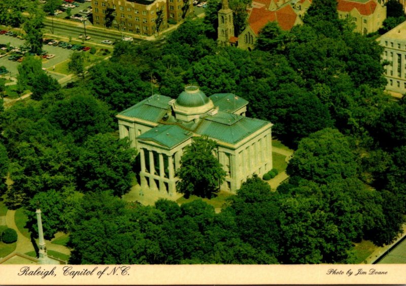 North Carolina Raleiigh Aerial View State Capitol