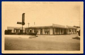 Temple Texas Lamar Motel old postcard