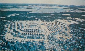 Canada Quebec Caniapiscau village postcard