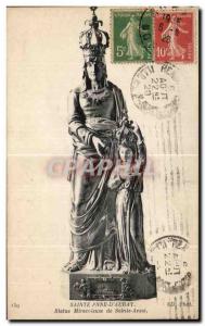 Old Postcard Sainte Anne D Auray miraculous statue of St. Anne