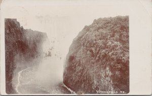 South Africa Victoria Falls c1909 Boksburg Cancel to Leith Scotland Postcard E96