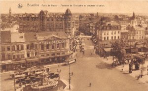 US17 Belgium Bruxelles Porte Namur Fontaine Brouckere chaussee Ixelles tramway