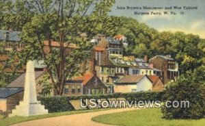 John Brown's Monument & War Tablets - Harpers Ferry, West Virginia WV  