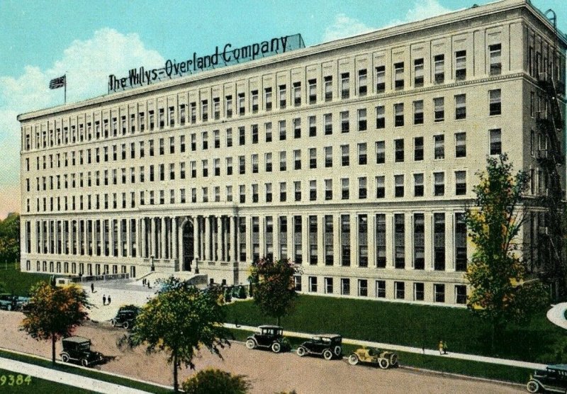 Circa 1910-20 Willys-Overland Administration Building, Toledo, OH #2 Postcard P4 