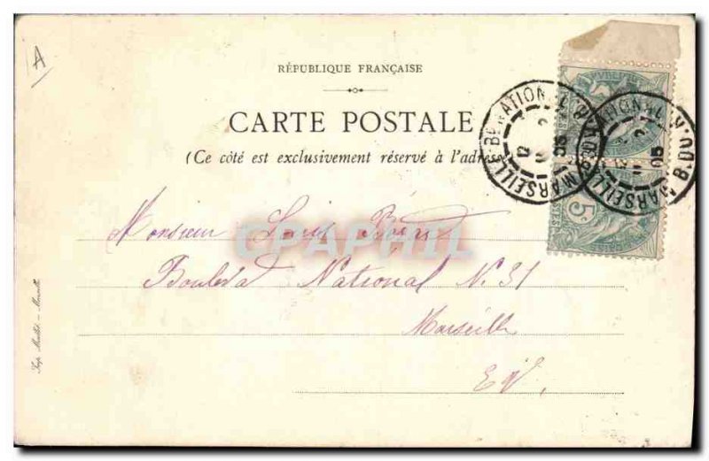 Old Postcard Fancy (drawing hand) Flowers