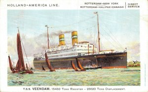 Holland America Line T.S.S. Veendam Steamer 06.71