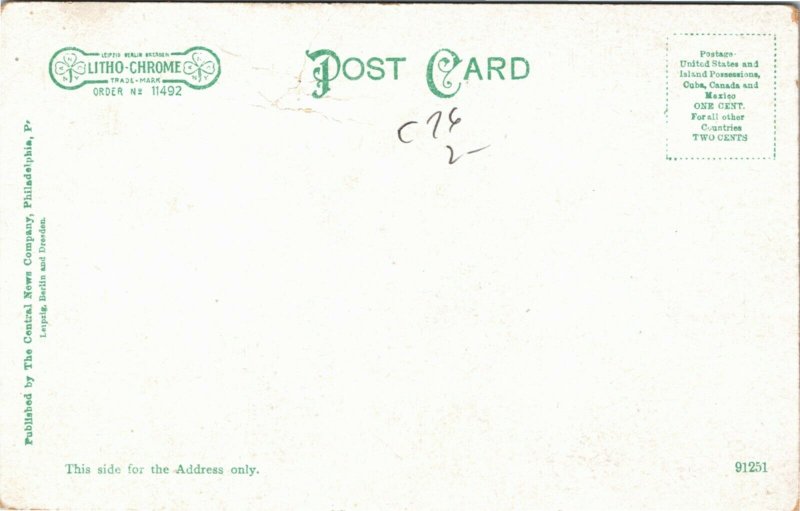 Postcard NJ Camden First Methodist Episcopal Church Litho-Chrome C.1905 M37
