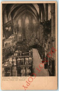 c1920s German National Museum in Former Cathedral Church Kirche Postcard A29