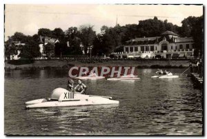 Postcard Modern Spa Bagnoles De L & # 39Orne A corner of the lake and the cas...