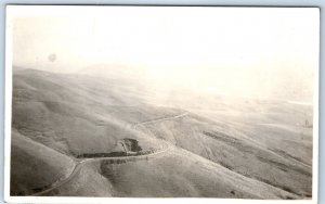 x2 LOT c1920s United Kingdom? Birds Eye RPPC Hilly Farm Real Photo Postcard A96