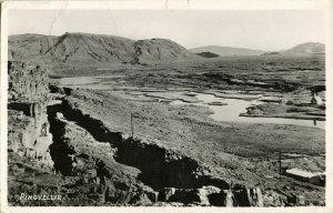 iceland, ÞINGVELLIR THINGVELLIR, Panorama (1953) Postcard