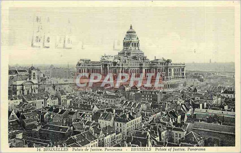 Postcard Former Brussels Palace of Justice Panorama