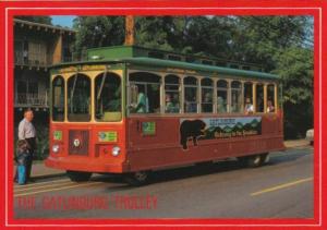 The Gatlingurg Trolley In Gatlinburg Tennessee