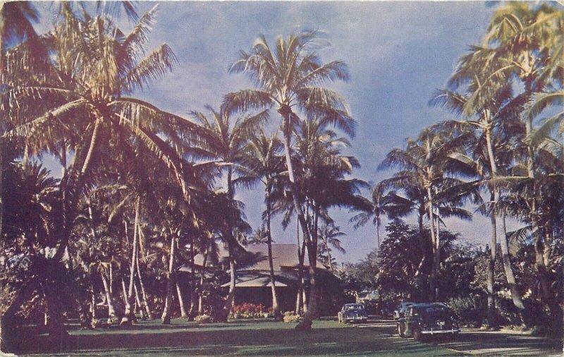 Postcard Hawaii Waikiki Beach Niumalu Hotel occupation Roberts 23-7997