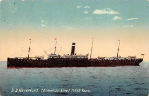 SS Haverford American Line Ship 1912 