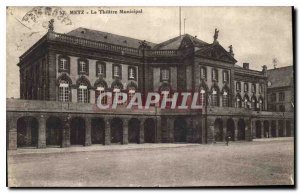 Old Postcard Metz Theater Municipal