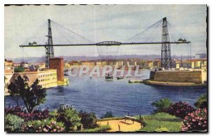 Old Postcard Marseille Bouches du Rhone Transporter Bridge