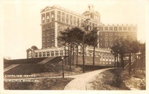 RPPC Virginia Beach, VA CAVALIER HOTEL Real Photo c1920s Vintage Postcard