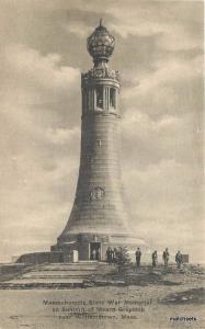 C-1910 Williamstown Massachusetts State War Memorial Albertype postcard 13092