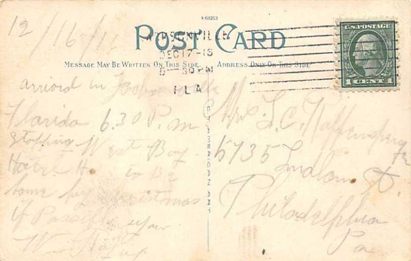 Florida Greetings Christmas Postage Date Used 