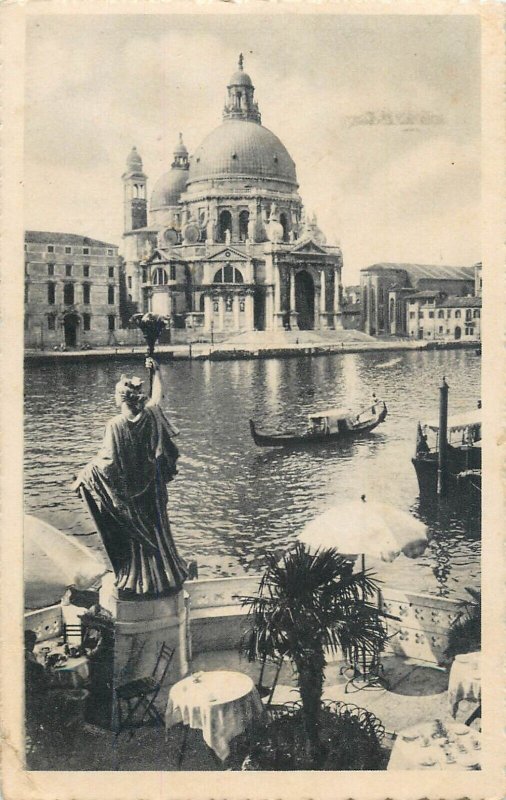 Italy sail & navigation themed postcard Venice Madonna church gondola