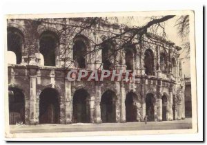 Nimes Old Postcard The arenas (Roman Amphitheater)