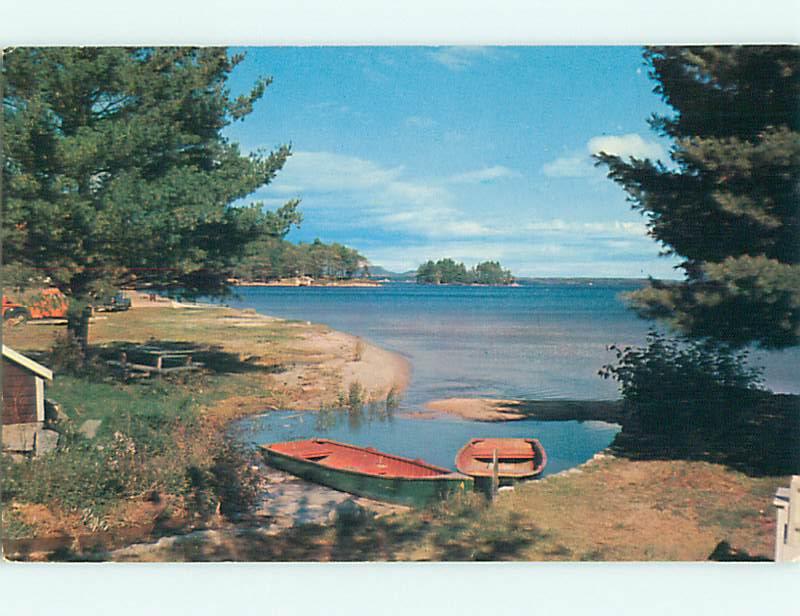 1960's Row Boat & Lake Adams New York NY v5831