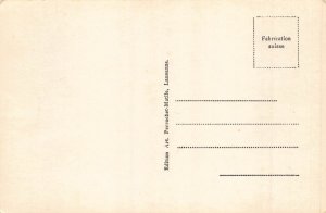 Switzerland Luetschinenschlucht Bridge Cliffs Mountaineer vintage postcard