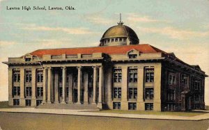 Lawton High School Lawton Oklahoma 1910c postcard