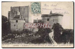 Old Postcard Loches The Dungeon and the Tower Louis XI Century)